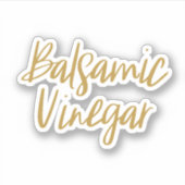 バルサミコ酢の保管シール シール (正面)