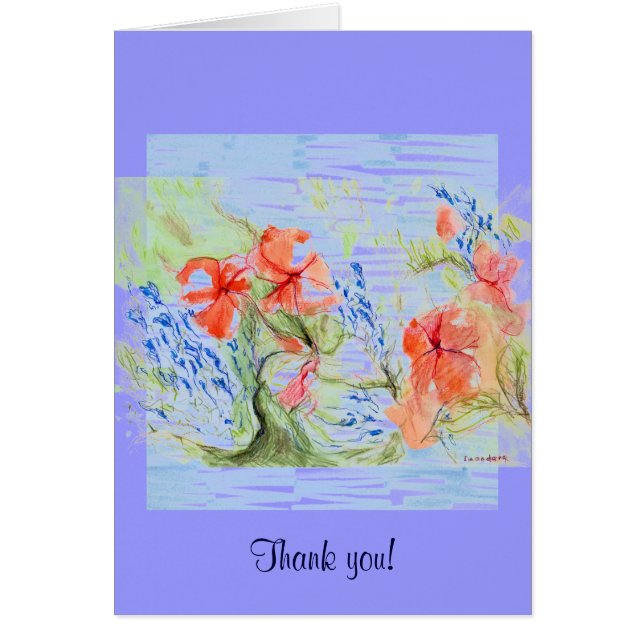 バルサムとロベリアの花 (正面)