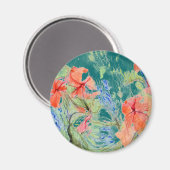 バルサムとロベリアの花 マグネット (正面/裏面)