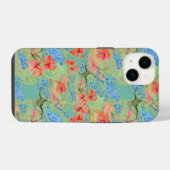 バルサムとロベリアの花 iPhoneケース (裏面横)