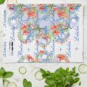 バルサムとロベリアレースタオル キッチンタオル (折り畳み)