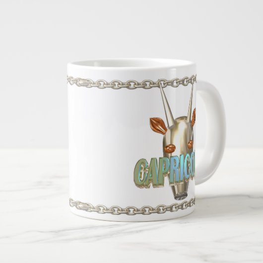 バルサート蠍座山羊座〔占星術の〕十二宮図フレンドシップ ジャンボコーヒーマグカップ (正面右)