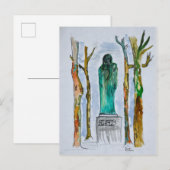 バルザック像byロダン |フランス，パリ ポストカード (正面/裏面)