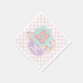 バルシス名門私立校風のパステルパッチ11誕生日 スタンダードカクテルナプキン (角)