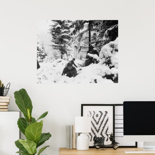 バルジの戦いの第290アメリカ連隊 ポスター (ホームオフィス)