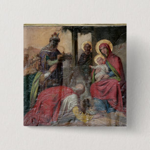 バルジェボ教会のセルビア正教会図像。- 缶バッジ