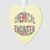 バルジング化学技術者文字 オーナメント (正面)