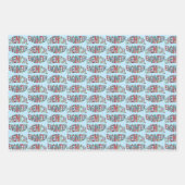 バルジング化学技術者文字 ラッピングペーパーシート (正面)