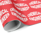 バルジング化学技術者文字 ラッピングペーパー (ロールコーナー)