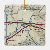 バルストウCAヴィンテージの地図 セラミックオーナメント (裏面)