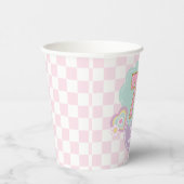 バルス名門私立校風のティパステルパッチ7誕生日 紙コップ (右)