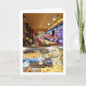 バルセイアの中央市場での菓子店 カード (正面)