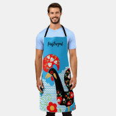 バルセロスのポルトガル人の雄鶏 エプロン (着用した状態)