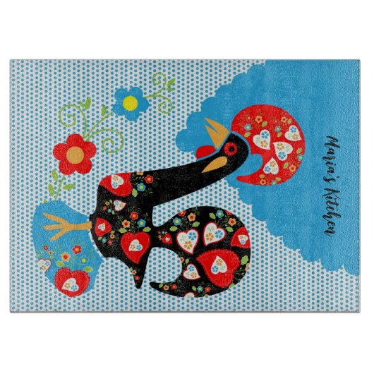 バルセロスのポルトガル人の雄鶏 カッティングボード (正面)