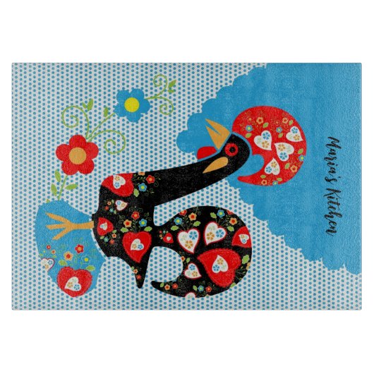 バルセロスのポルトガル人の雄鶏 カッティングボード (正面)