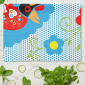 バルセロスのポルトガル人の雄鶏 キッチンタオル (折り畳み)