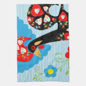 バルセロスのポルトガル人の雄鶏 キッチンタオル (縦)