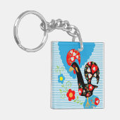 バルセロスのポルトガル人の雄鶏 キーホルダー (正面左)