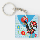 バルセロスのポルトガル人の雄鶏 キーホルダー (正面)