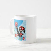 バルセロスのポルトガル人の雄鶏 コーヒーマグカップ (正面左)