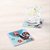 バルセロスのポルトガル人の雄鶏 スクエアペーパーコースター (インサイチュ)