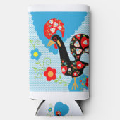 バルセロスのポルトガル人の雄鶏 スリム缶クーラー (正面)