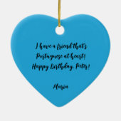 バルセロスのポルトガル人の雄鶏 セラミックオーナメント (裏面)