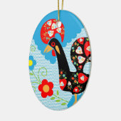 バルセロスのポルトガル人の雄鶏 セラミックオーナメント (左)