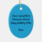 バルセロスのポルトガル人の雄鶏 セラミックオーナメント (裏面)