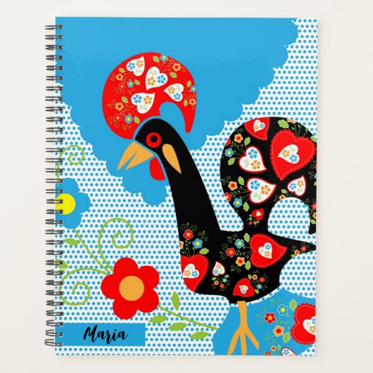 バルセロスのポルトガル人の雄鶏 プランナー手帳 (正面)