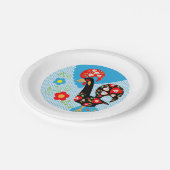 バルセロスのポルトガル人の雄鶏 ペーパープレート (アングル)