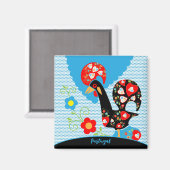 バルセロスのポルトガル人の雄鶏 マグネット (正面/裏面)