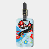 バルセロスのポルトガル人の雄鶏 ラゲッジタグ (正面縦)