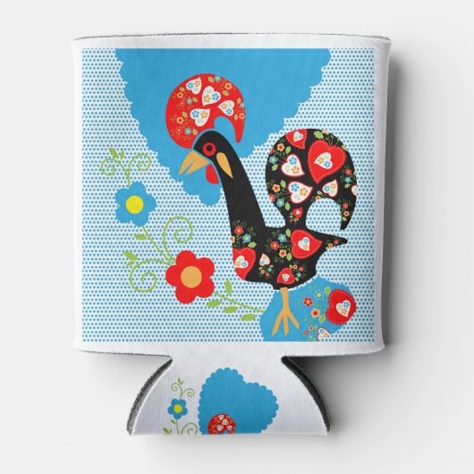 バルセロスのポルトガル人の雄鶏 缶クーラー (正面)