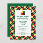 バルセロスのポルトガル産の雄鳥の誕生日パーティー インビテーションポストカード (正面/裏面)