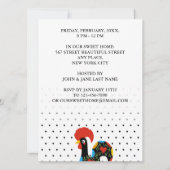 バルセロスの有名な雄鶏09 - 水玉模様 招待状 (裏面)