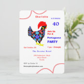 バルセロスルースターポルトガルパーティーテーマ 招待状 (スタンド正面)