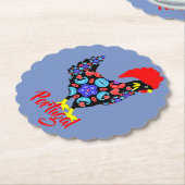 バルセロスルーストルポルトガル国章 ペーパーコースター (アングル)