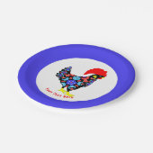 バルセロスルーストルポルトガル国章 ペーパープレート (アングル)