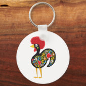 バルセロス・ポルトガルの有名な雄鶏Nr. 07 キーホルダー (正面)