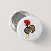 バルセロス・ポルトガルの有名な雄鶏Nr. 07 缶バッジ (正面&裏面)