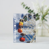 バルセロナからのご挨拶、フェリス・ホイー付きポストカード ポストカード (スタンド正面)