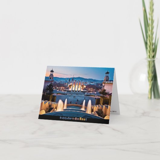 バルセロナからの挨拶 カード (正面)