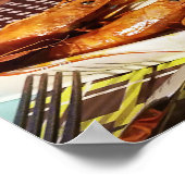 バルセロナでランチSpain Poster ポスター (角)