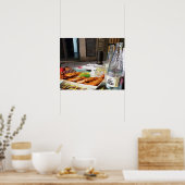 バルセロナでランチSpain Poster ポスター (キッチン)