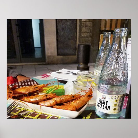 バルセロナでランチSpain Poster ポスター (正面)