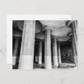バルセロナのアントニオ・ガウディ公園グエルの写真 ポストカード (正面/裏面)