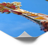 バルセロナのサグラダ・ファミリアの尖塔、スペイン ポスター (角)