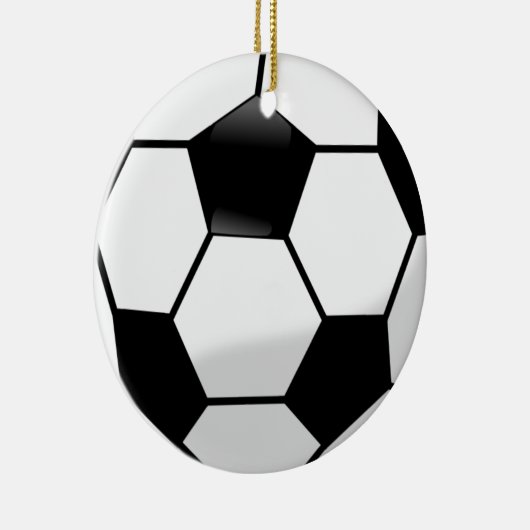 バルセロナのサッカーの楕円形のクリスマスオーナメント セラミックオーナメント (右)