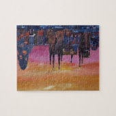 バルセロナのスカイラインおよびTorre Agbar、Sagrada Familia ジグソーパズル (横)